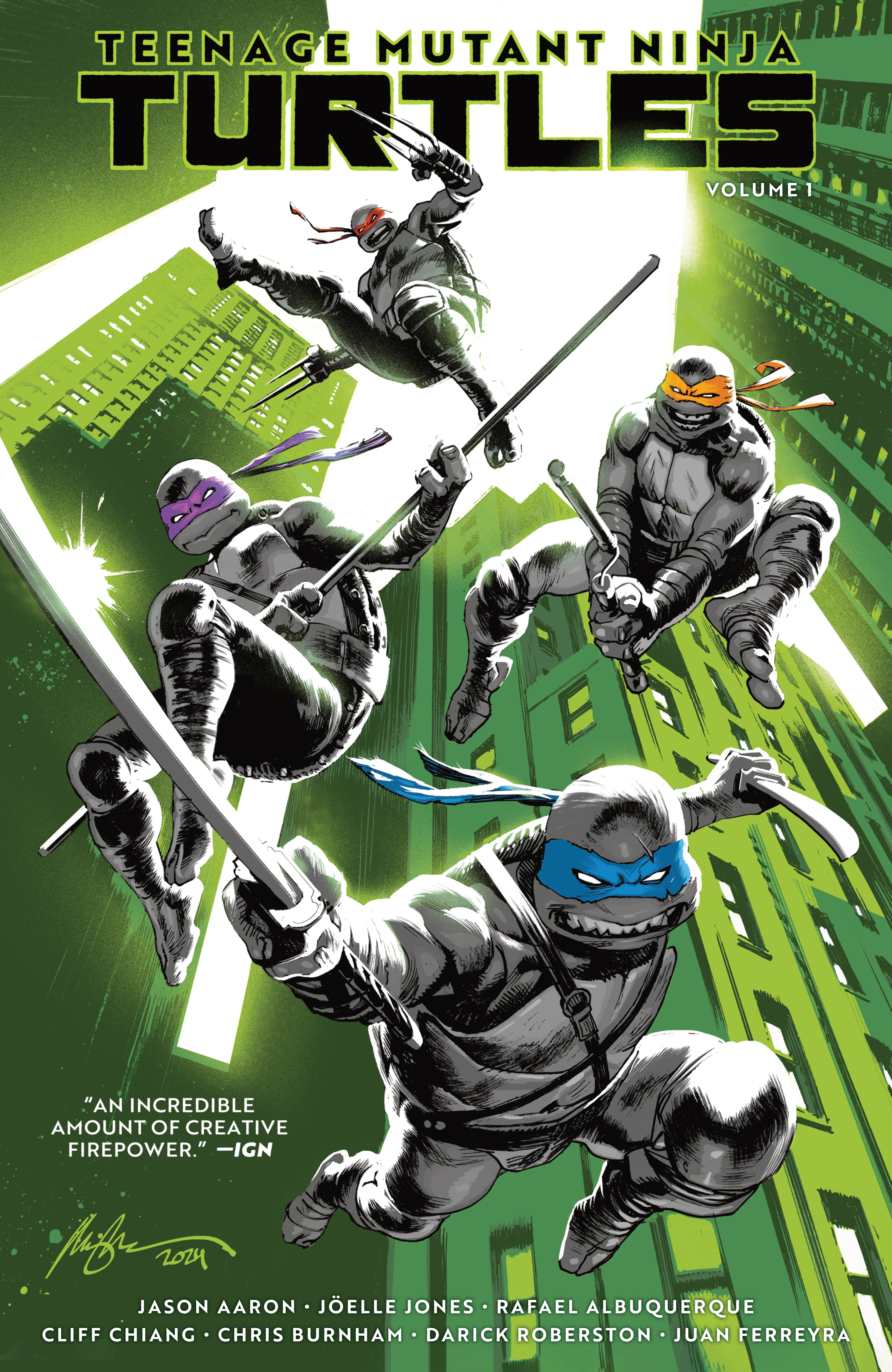 Teenage Mutant Ninja Turtles Vol. 1: Return to New York (IDW Publishing, 2025) cover